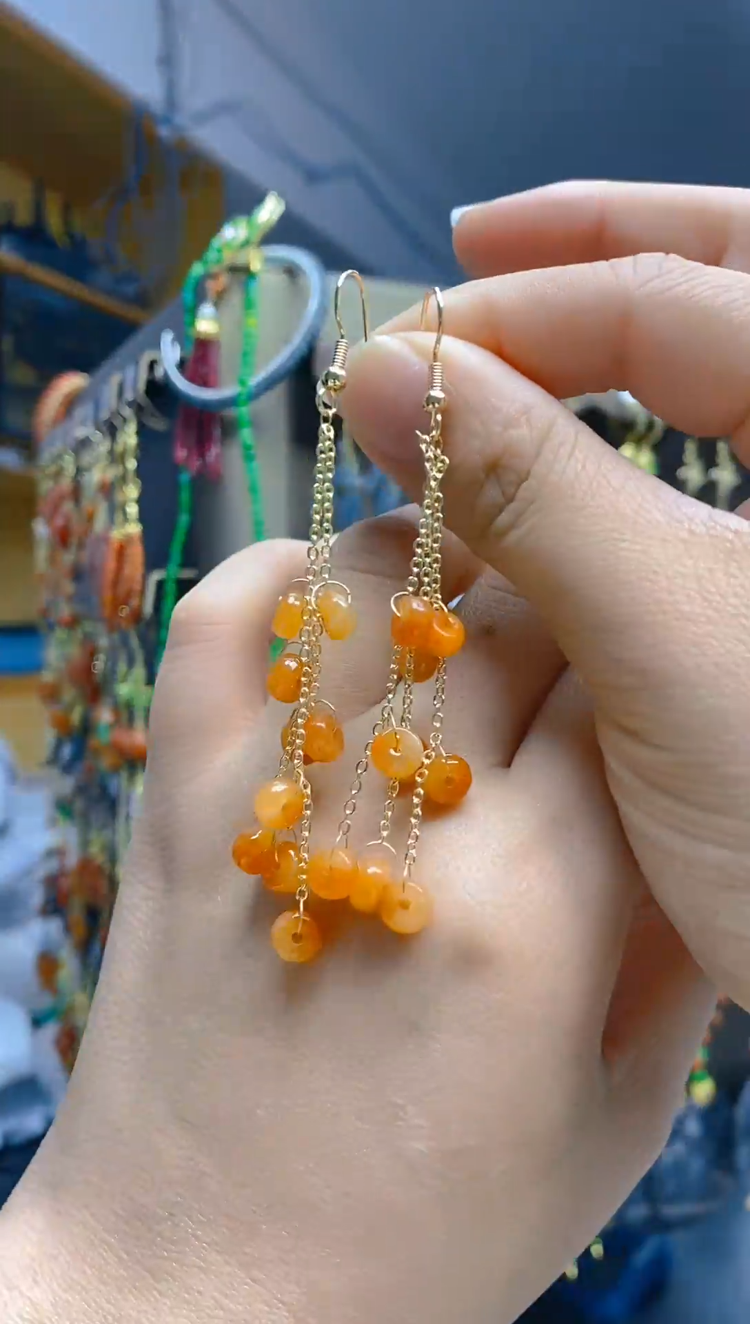 【闪购商品】翡翠耳饰合金392翡翠耳钩