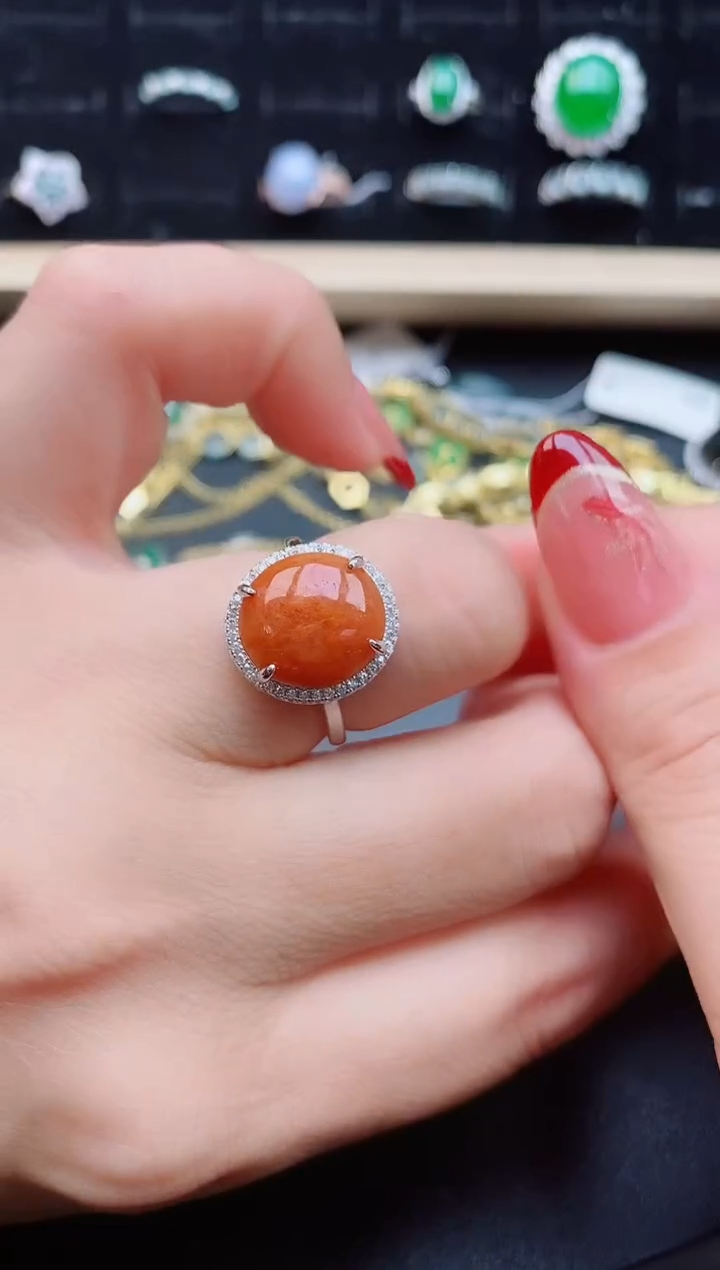 【闪购商品】翡翠戒指银S925镶嵌1212