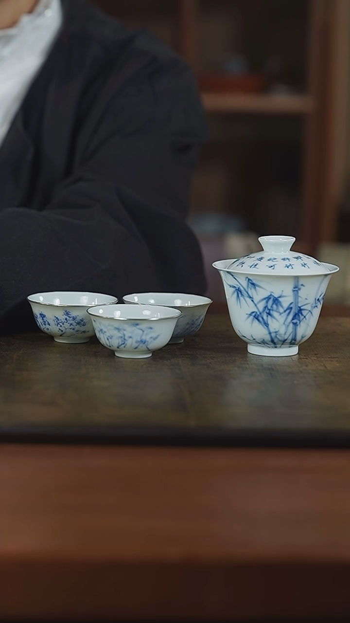 杯弥云斋三客杯 微清逸