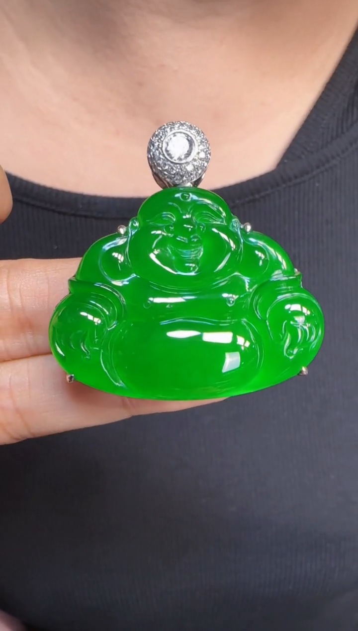 未镶嵌定制翡翠翡翠吊坠47