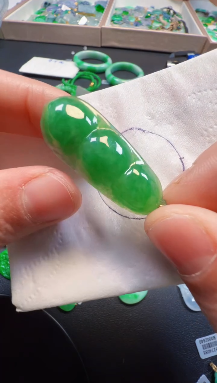 【闪购商品】定制翡翠18K金镶嵌2980元