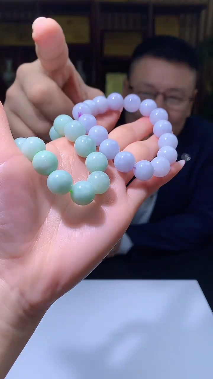 【闪购商品】定制翡翠未镶嵌8053jj-毛货手串 +手串13