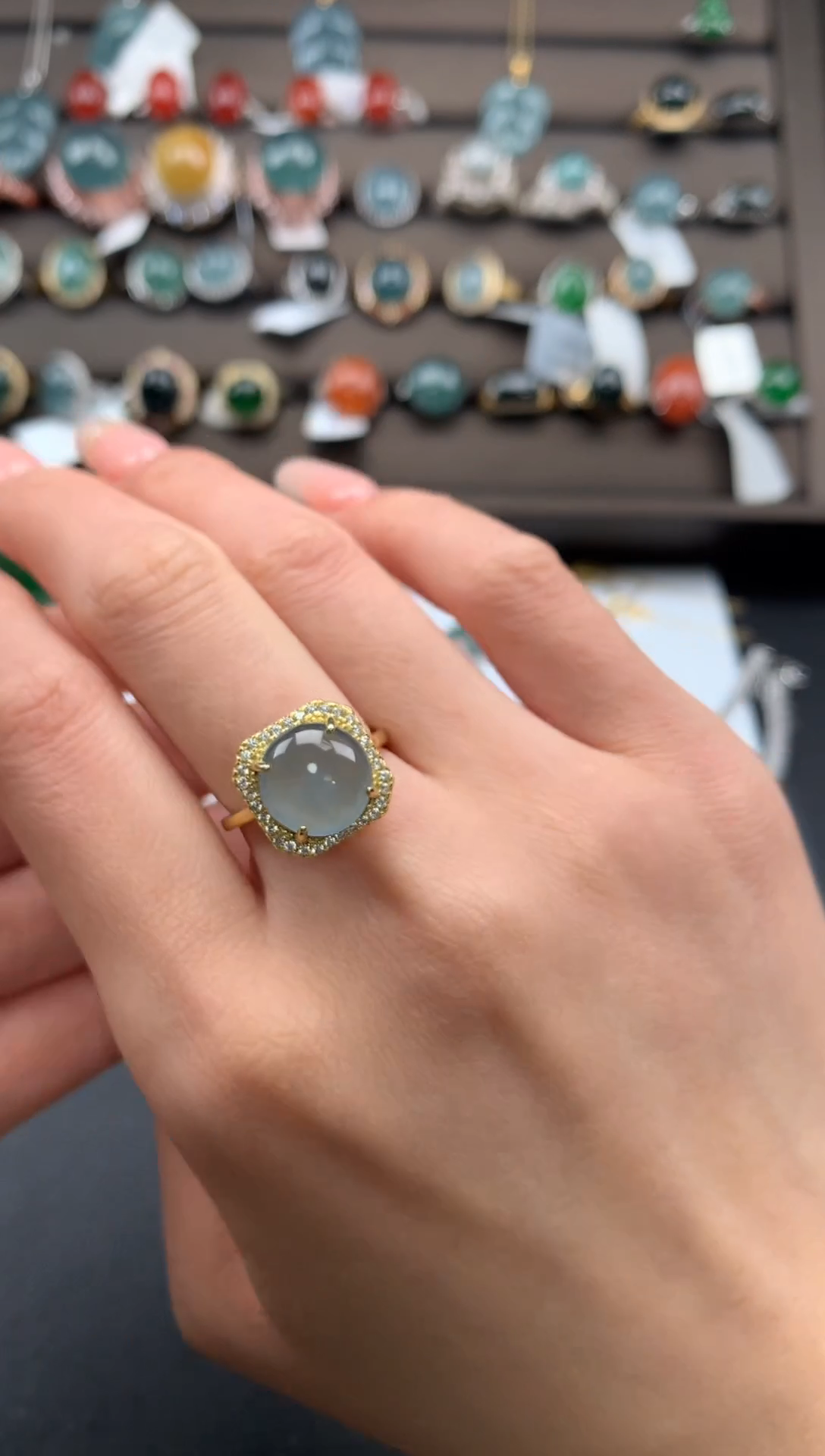 【闪购商品】翡翠戒指银S925镶嵌123123123