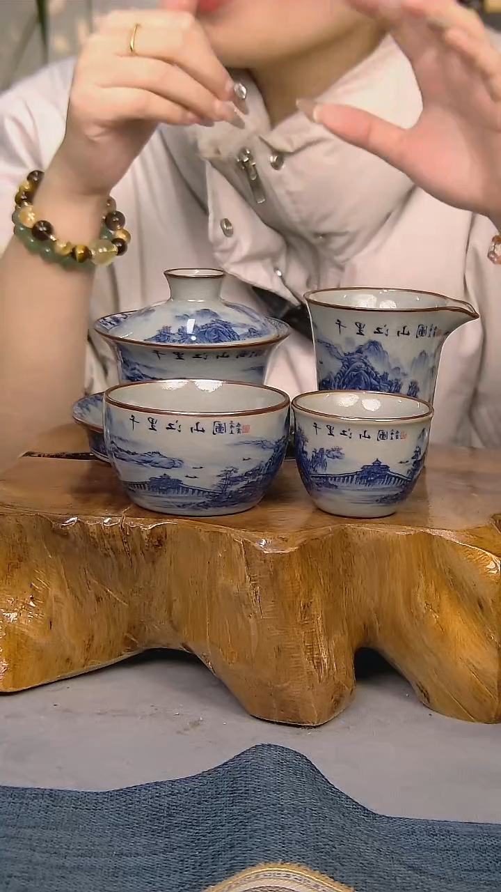 【闪购商品】4件套陶瓷茶具家用简装系列 