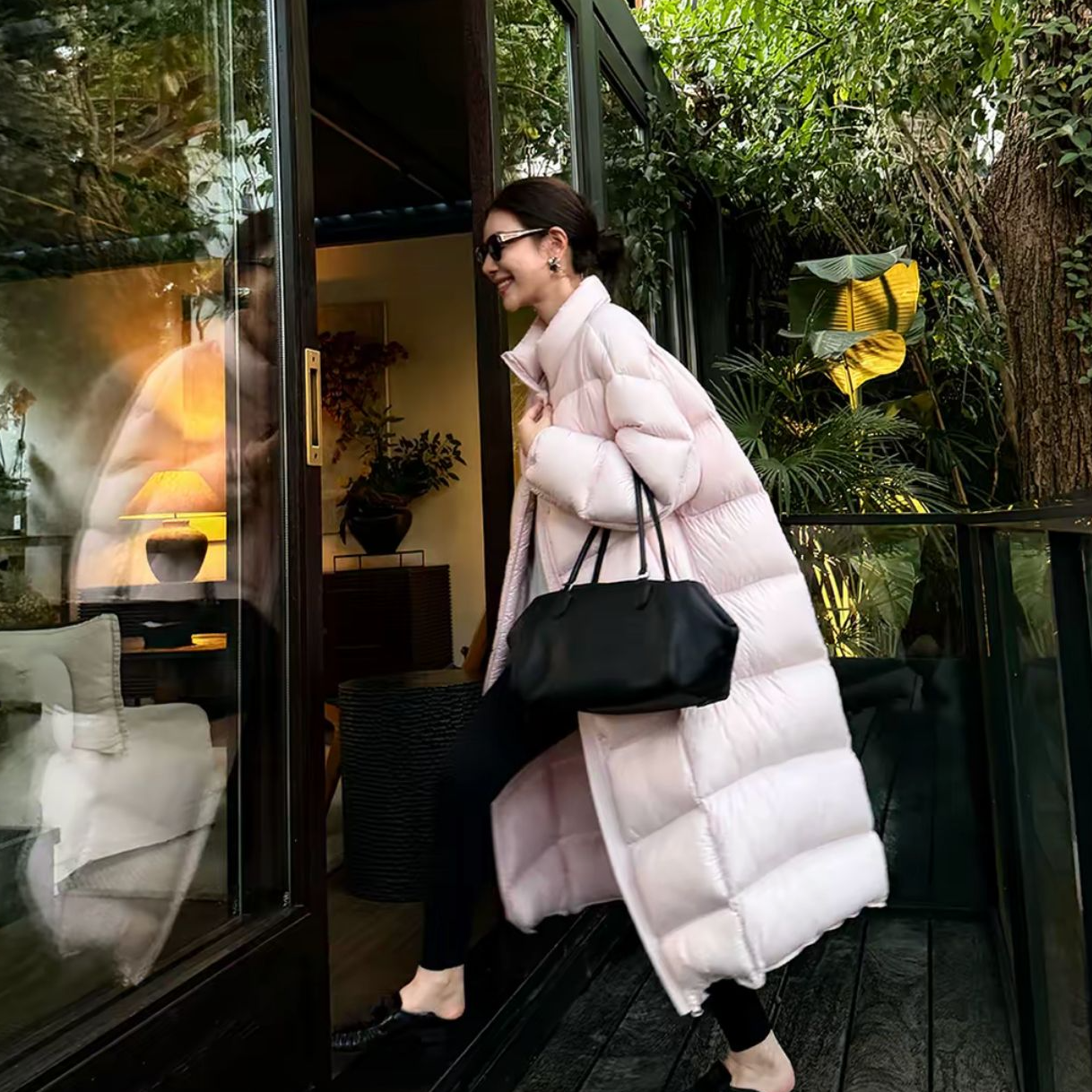 【LUMEN】.时尚极简风中长款加厚百搭保暖鹅绒羽绒服上衣女街头风  