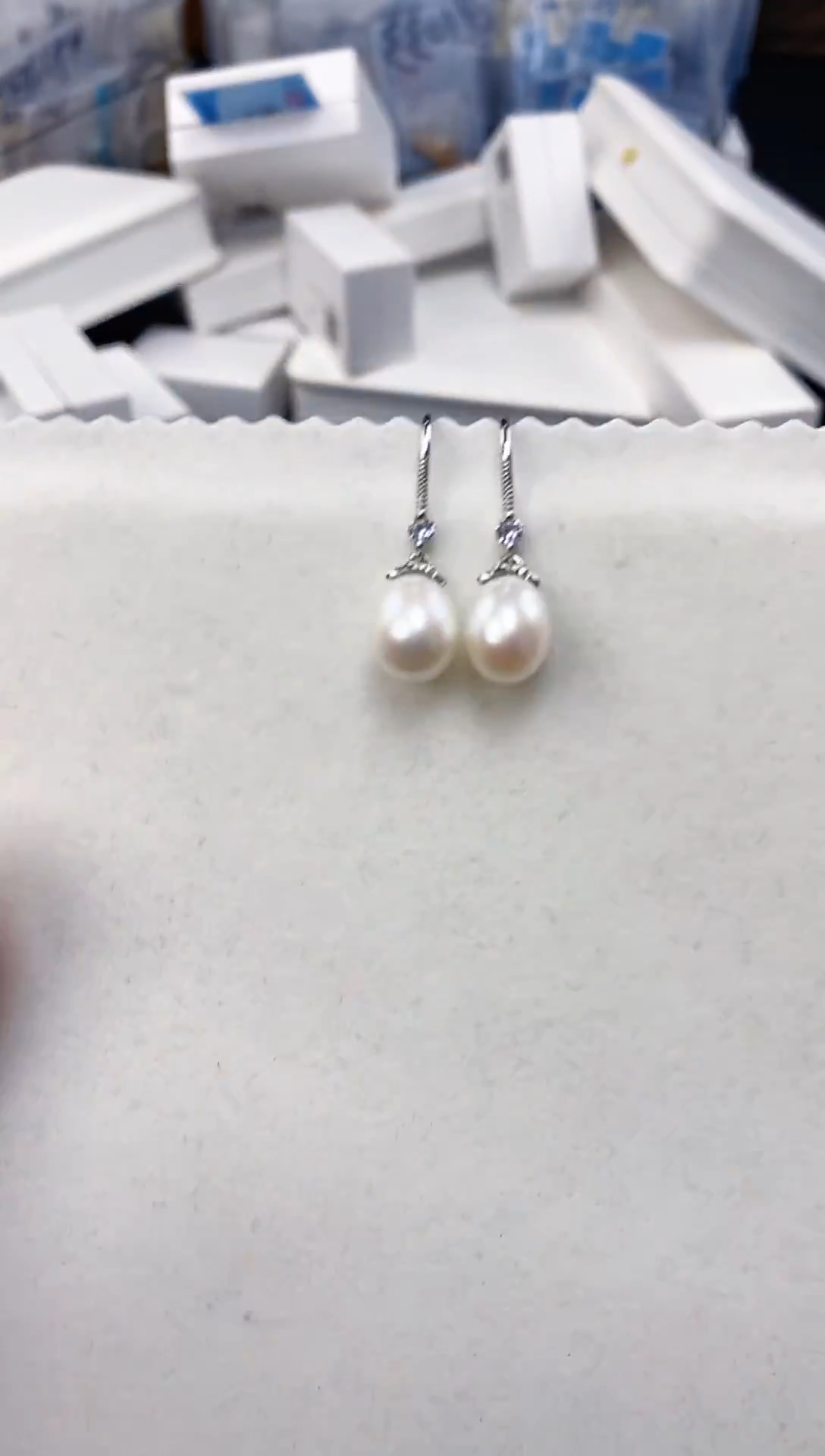 未镶嵌耳饰淡水珍珠ed1048