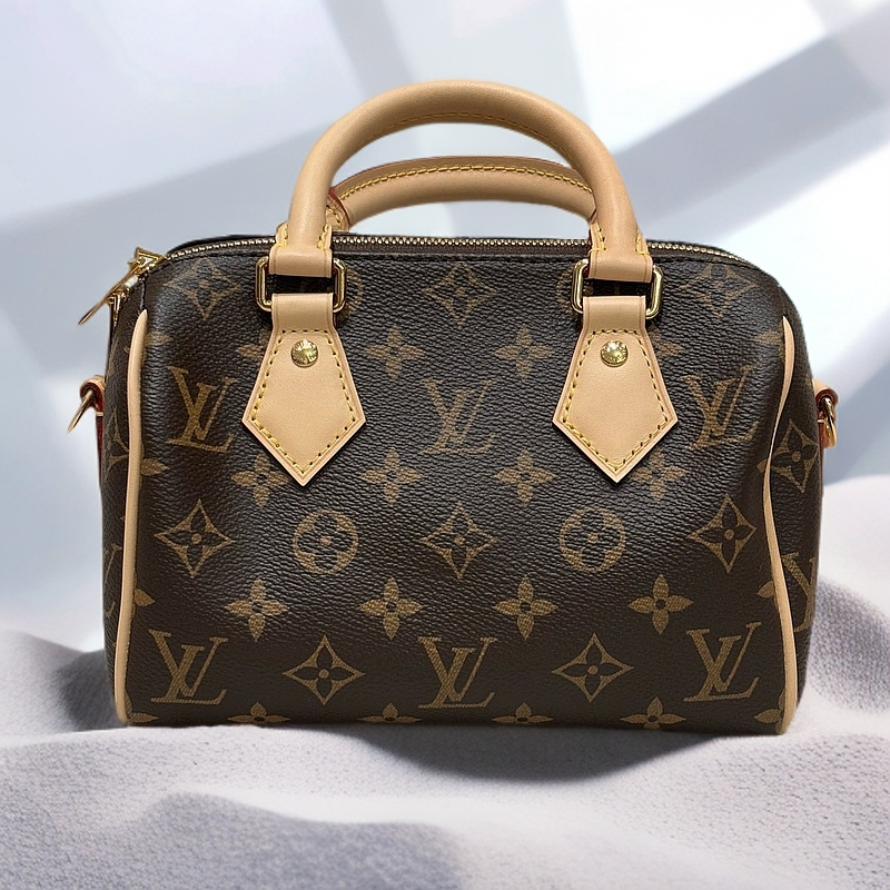 全新未使用 LV Speedy20，米黑色肩带