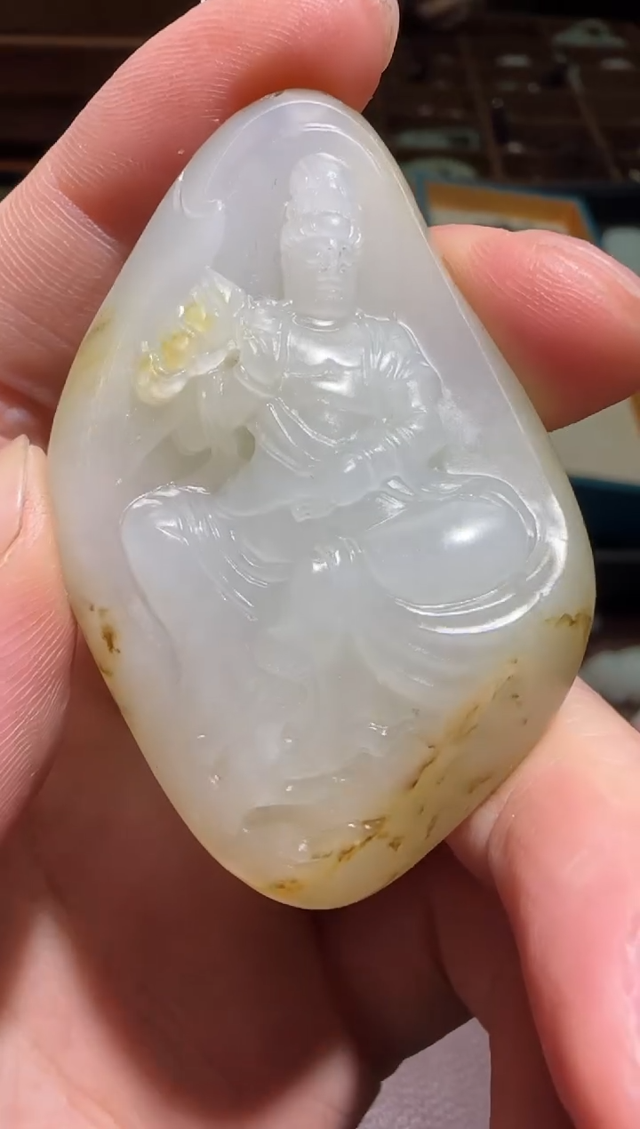 【闪购商品】和田玉（子料）【钰216】37未镶嵌9007