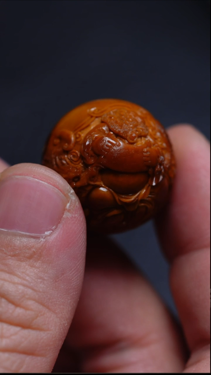 手串/手链橄榄核正圆御龙达摩【2.3】微花