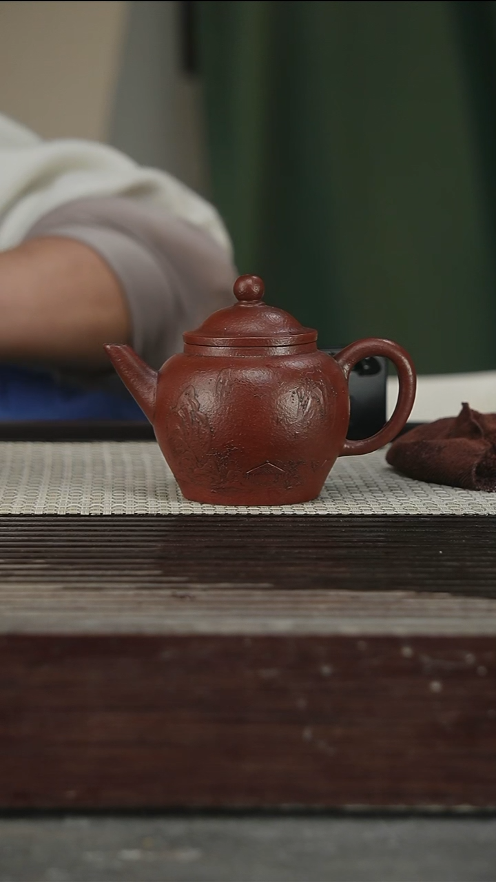茶壶紫砂独孔，抹布纹180CC187号