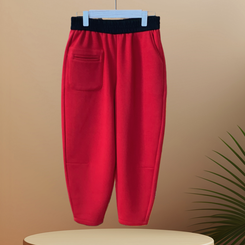 哈伦裤女加绒加厚2025春季新款韩版时尚大码休闲裤女裤宽松妈妈装