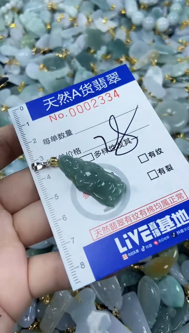 【闪购商品】翡翠颈饰未镶嵌天然A货翡翠