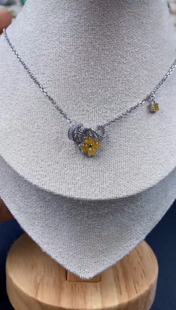 翡翠银S925镶嵌颈饰546546