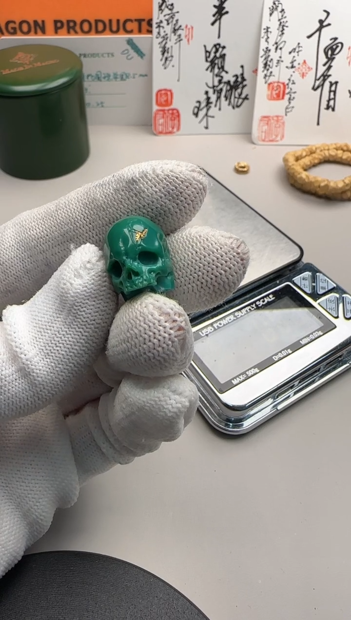 【闪购商品】绿松石颈饰22K金镶嵌绿松石单珠