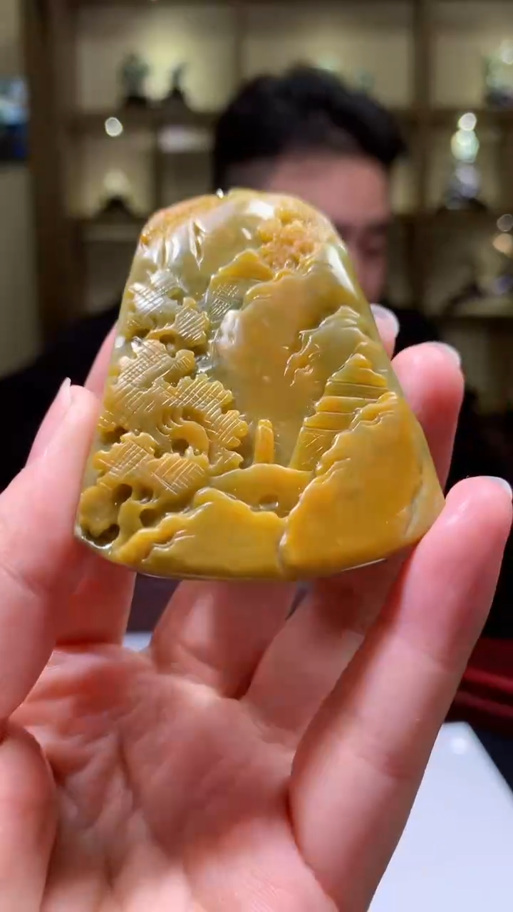 【闪购商品】定制翡翠未镶嵌8054yx-毛货挂件32