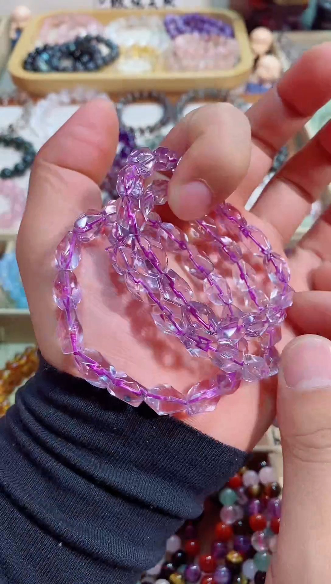 【闪购商品】紫晶手链未镶嵌巴西紫水晶随行 (多样性发其一）