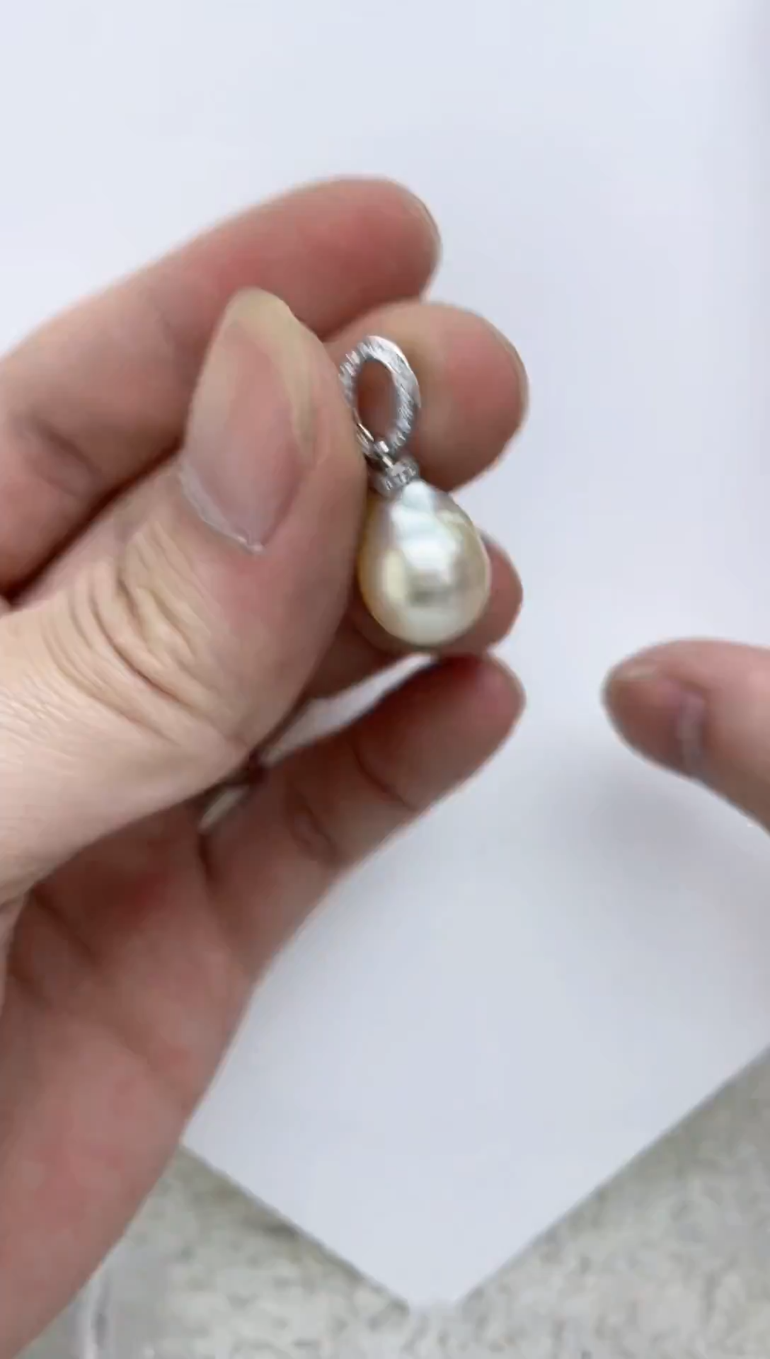 颈饰银S925镶嵌海水珍珠  