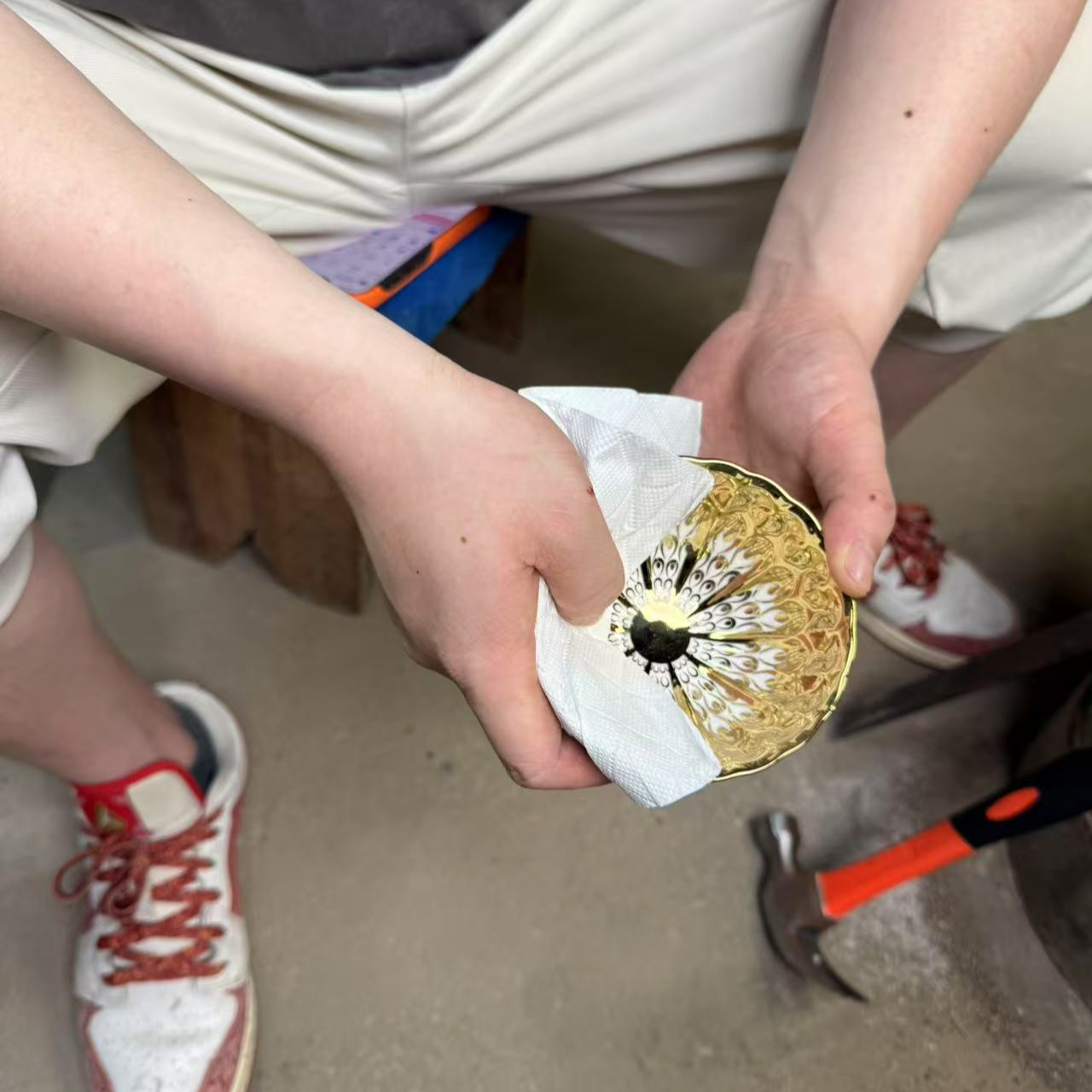 纯手工茶杯 金玉满堂 主人杯