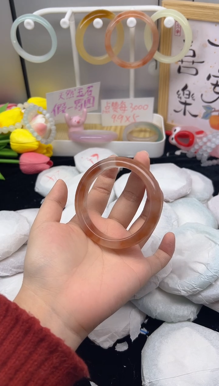 【闪购商品】石英质玉（黄龙玉）手镯未镶嵌104