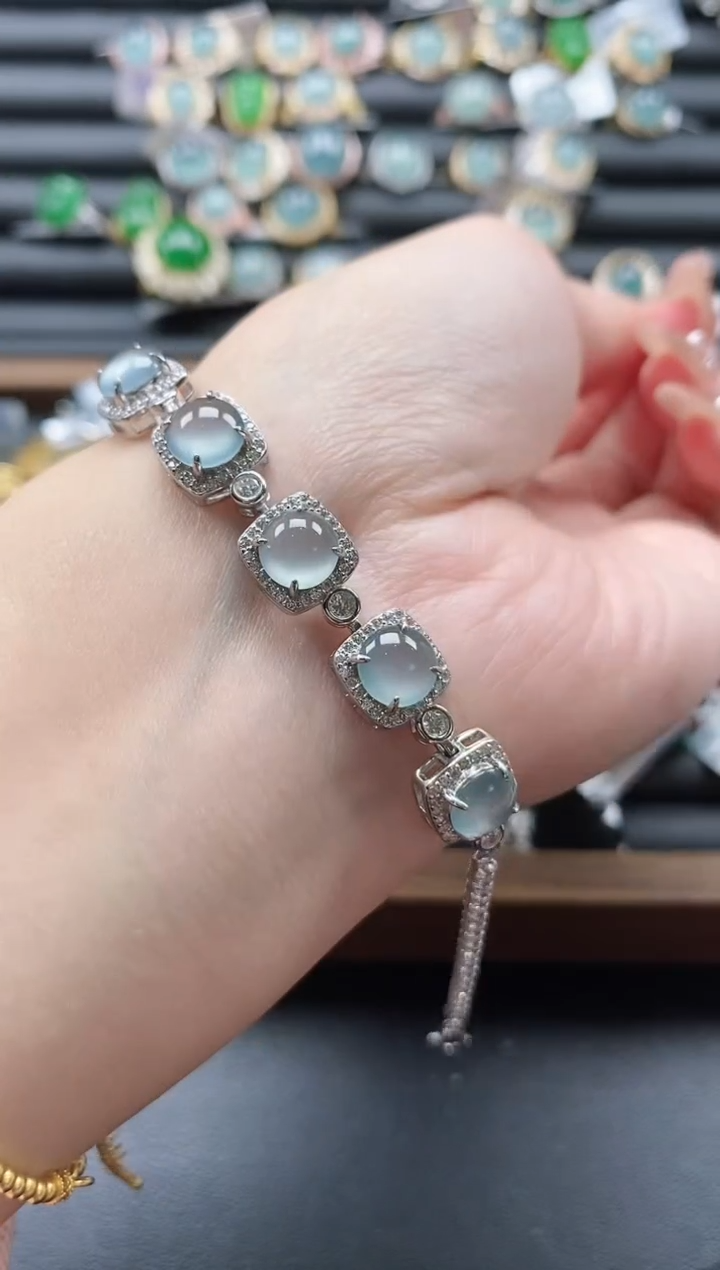 【闪购商品】翡翠戒指银S925镶嵌5151-5