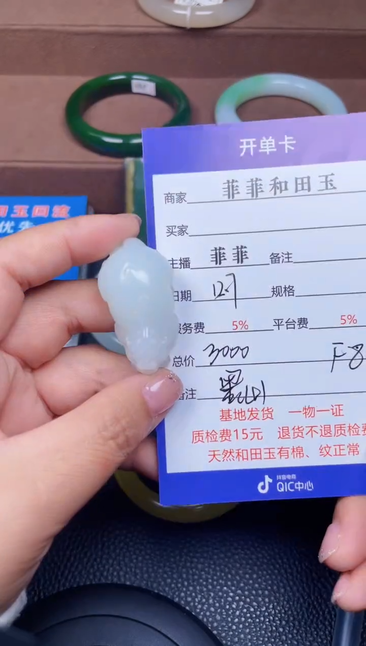 颈饰未镶嵌和田玉F863