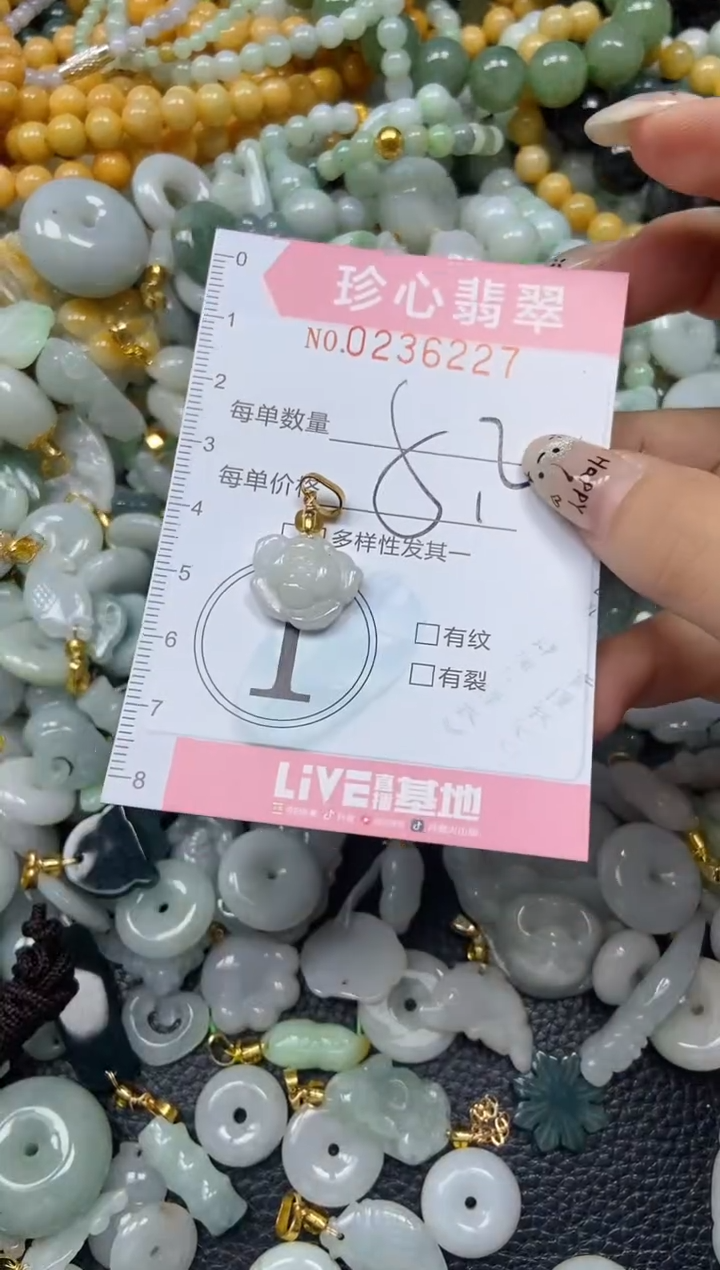 翡翠未镶嵌颈饰闪购0236227