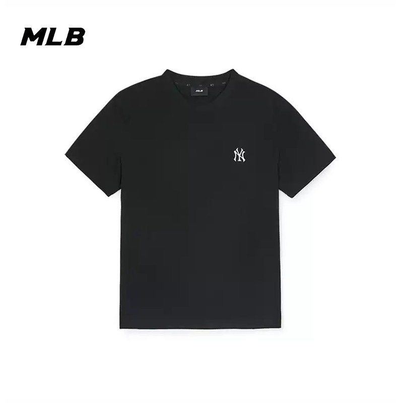MLB2025新款短袖男女情侣休闲刺绣小标NY圆领运动简约T恤TSB0153