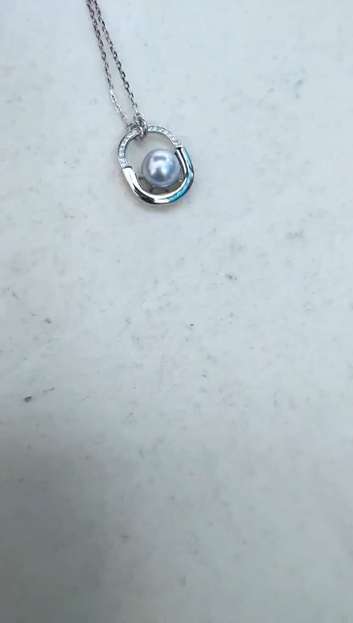 【闪购商品】海水珍珠颈饰银S925镶嵌套链