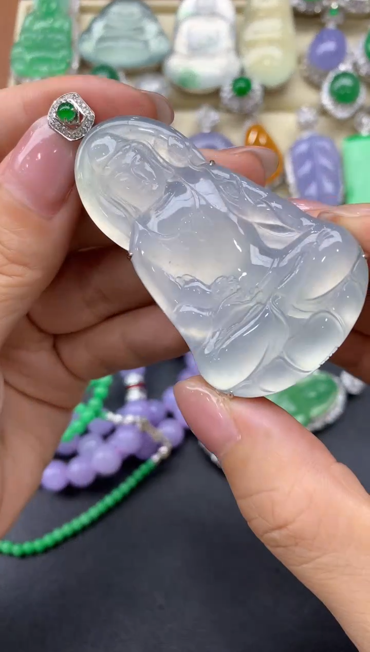 【闪购商品】翡翠颈饰18K金镶嵌487-中国好珍宝