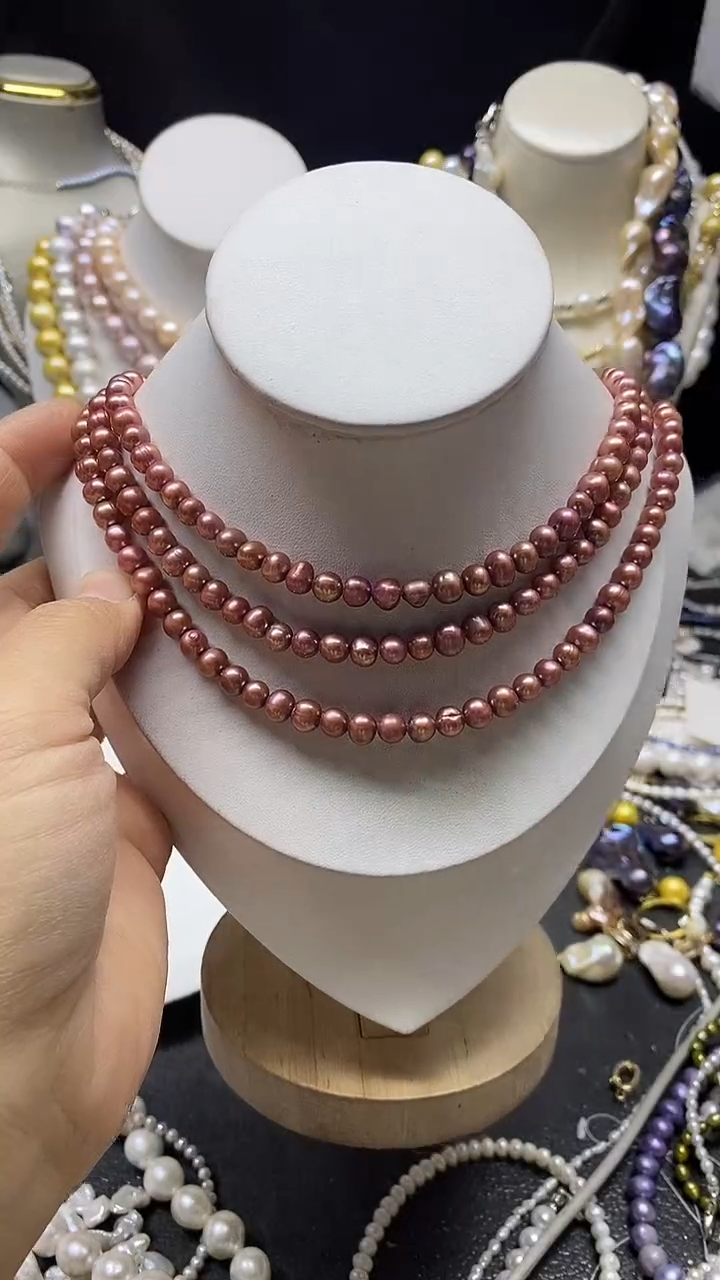 颈饰未镶嵌淡水珍珠多人