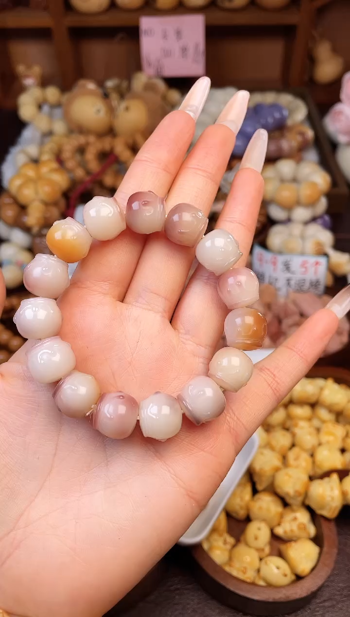 手串菩提根/象牙果Q菩提根紫美人蜜罐