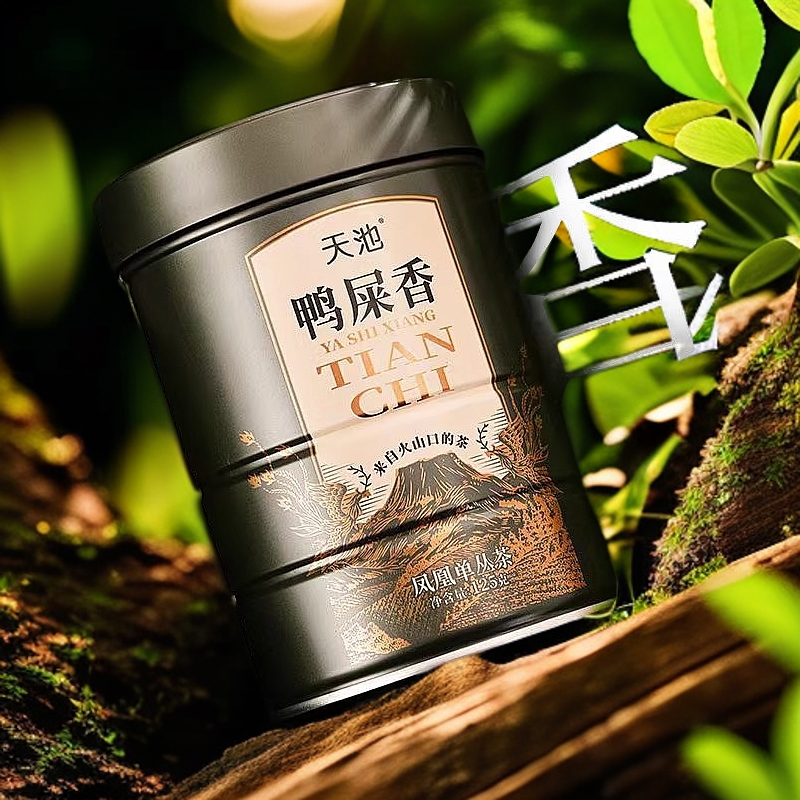 天池单丛茶鸭屎香凤凰单枞茶青山系列潮州高山春茶乌龙茶125g罐装