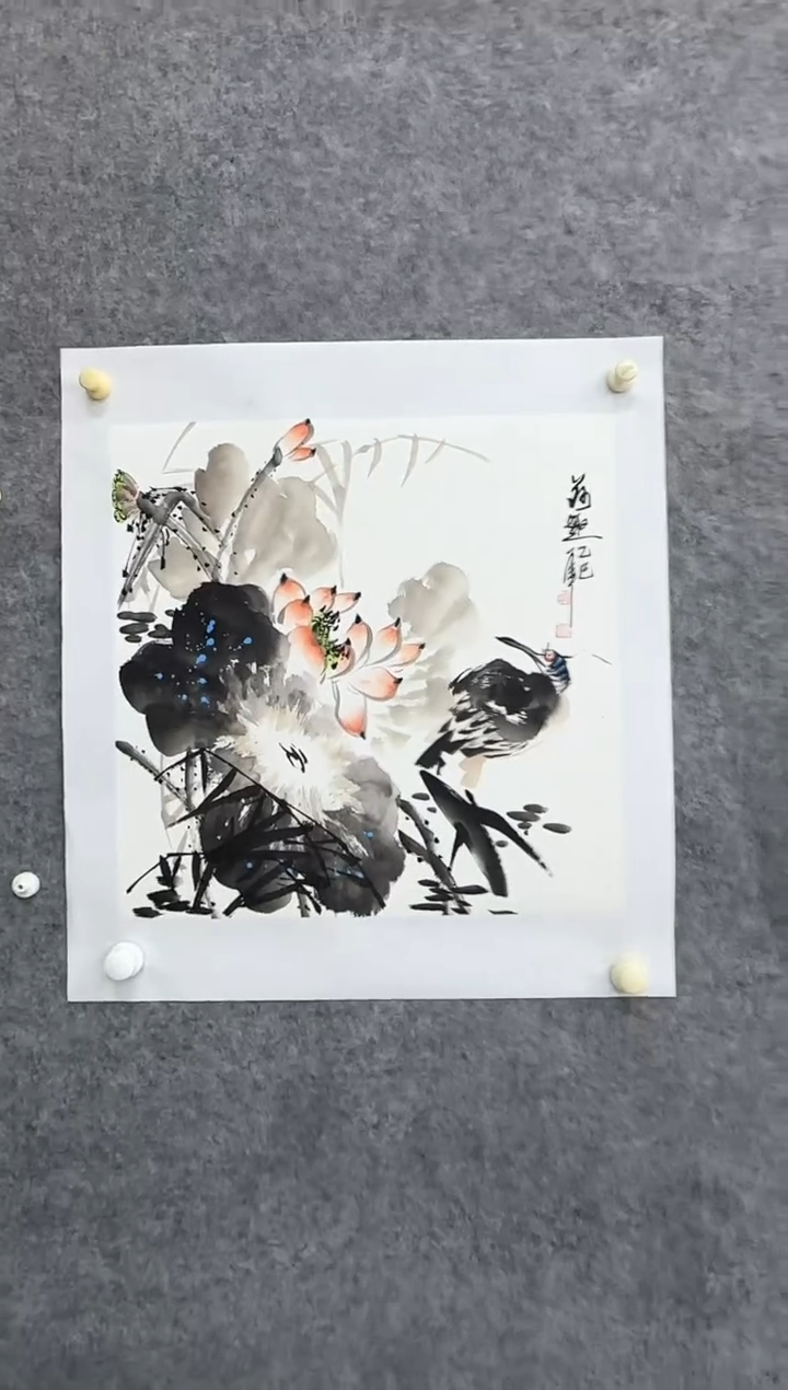 【闪购商品】纸本1花鸟画作品精品手绘