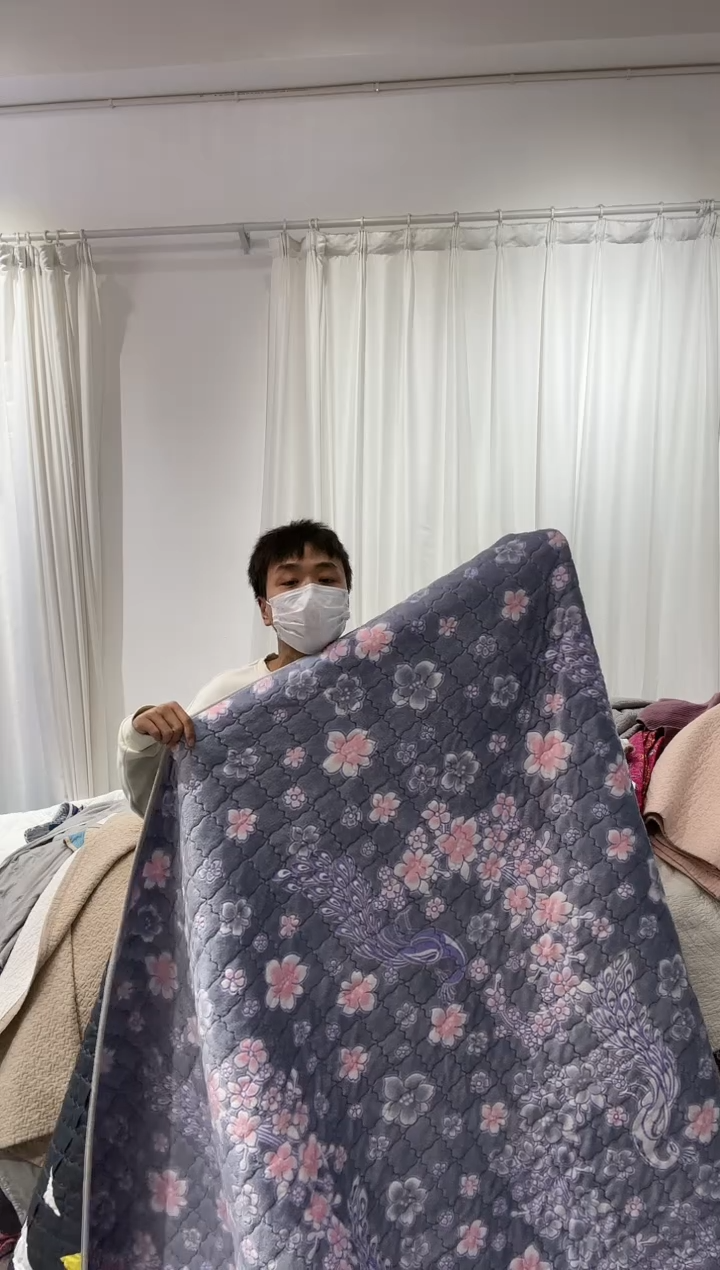 棉200*220绒床盖51号微瑕