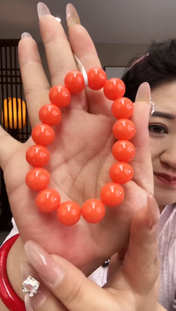 珐琅足银甄选好物I珊珊天使面手串