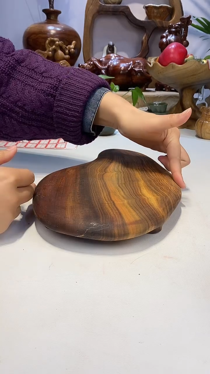 【闪购商品】香樟木A7鹅卵石干泡/尺寸32*23*4