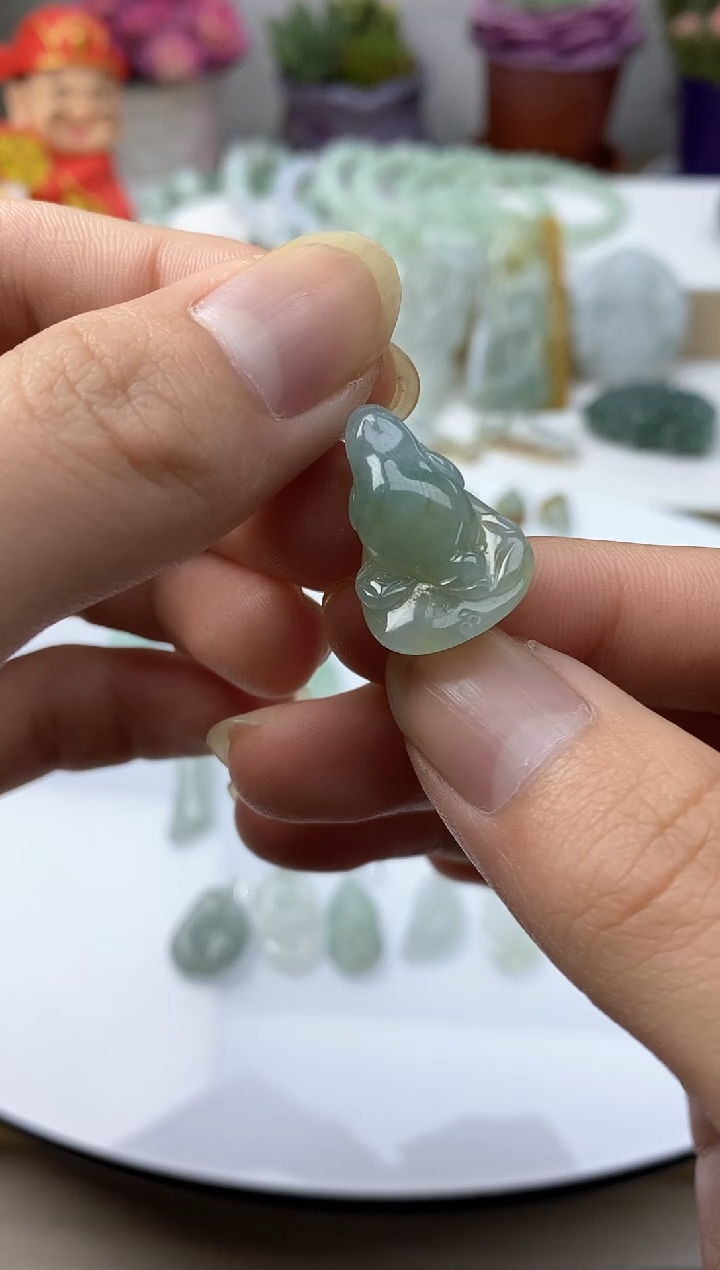 颈饰未镶嵌翡翠同**木47天然缅甸翡翠A货分两单