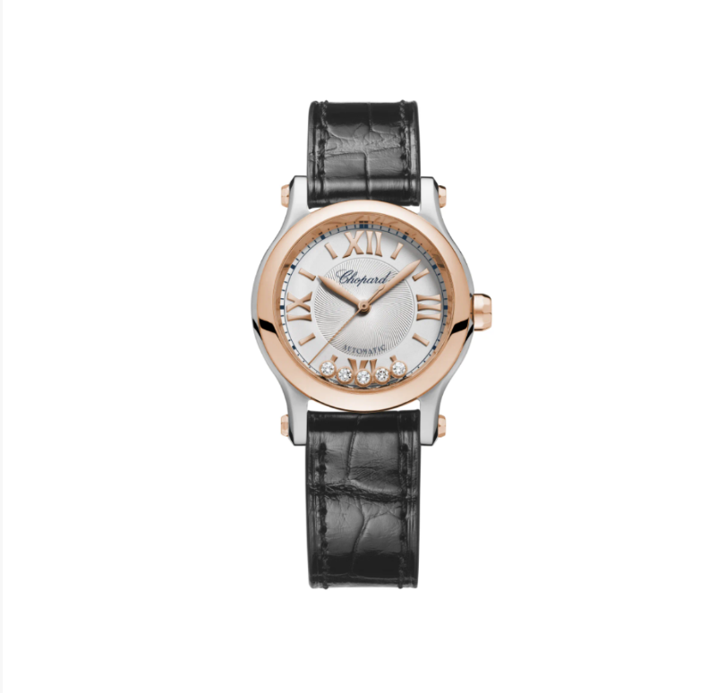 99新 Chopard/萧邦 拆单/单拍无效HappySport18K玫瑰金30盘机械hz