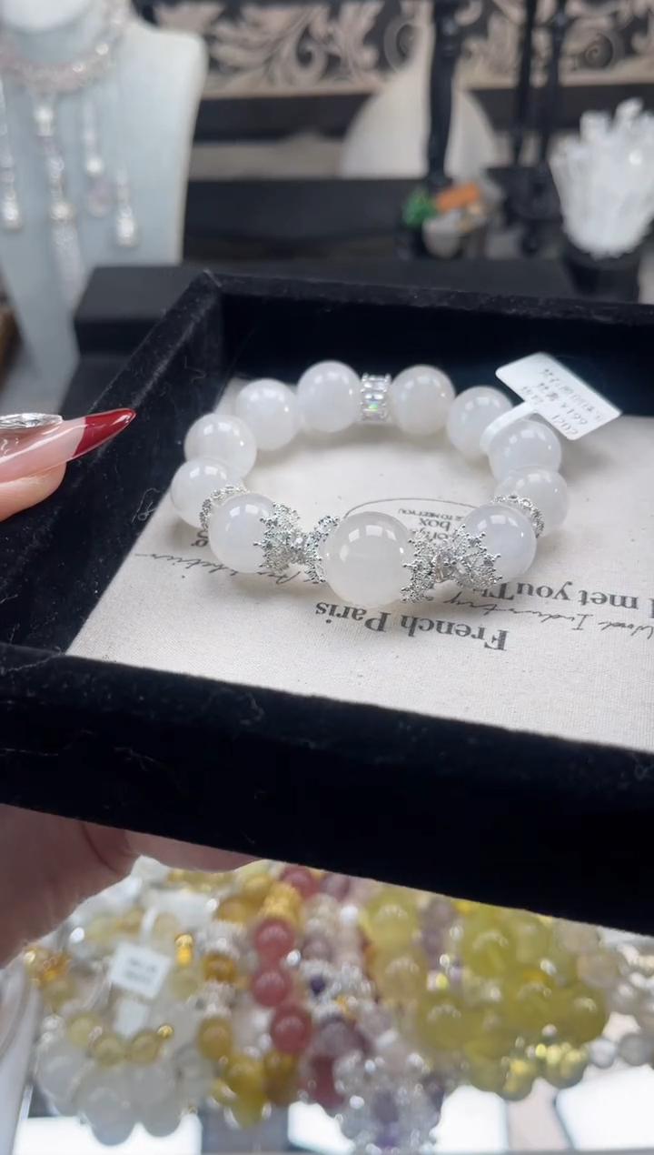 【闪购商品】烟晶手链银S925镶嵌天然水晶 多样性发货