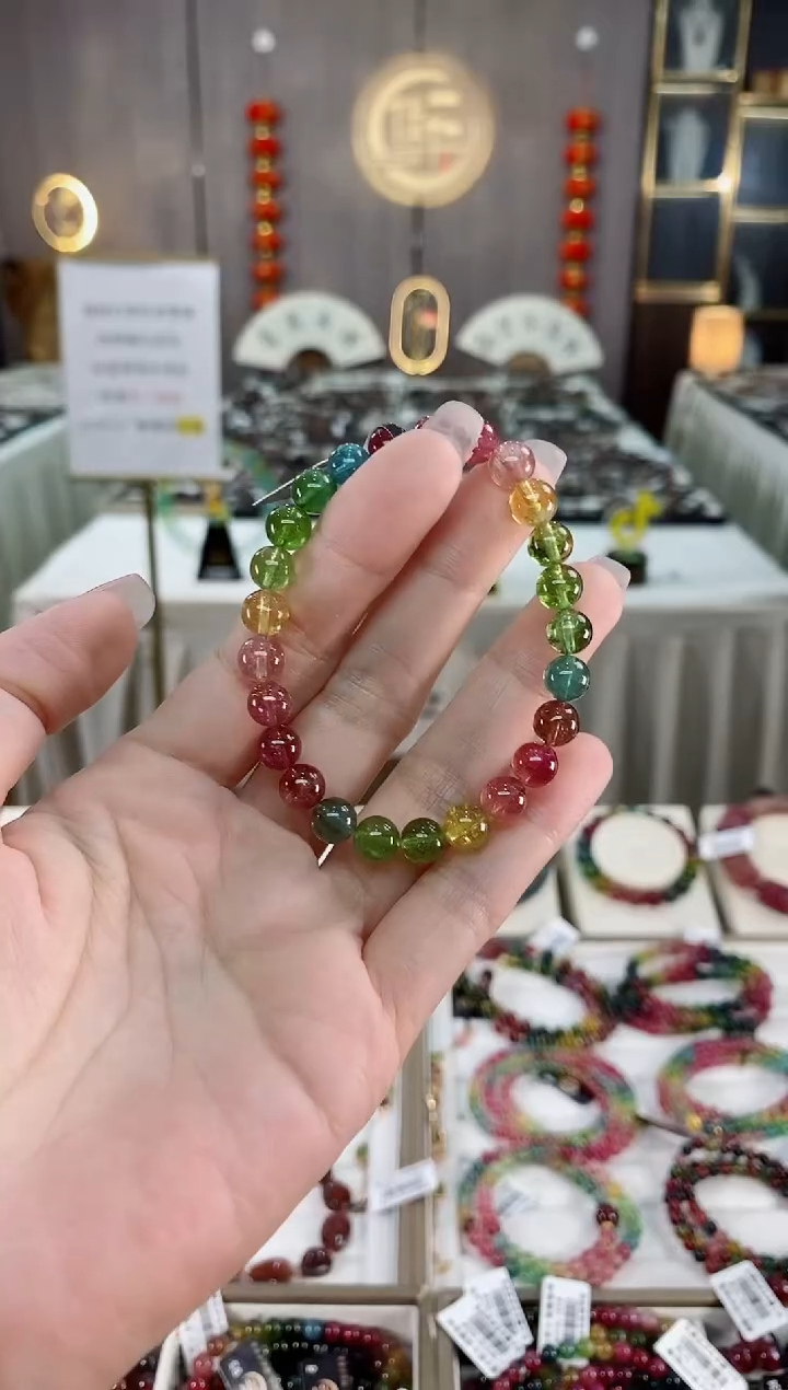 单圈手串7mm+未镶嵌碧玺（多样性发一条）hon