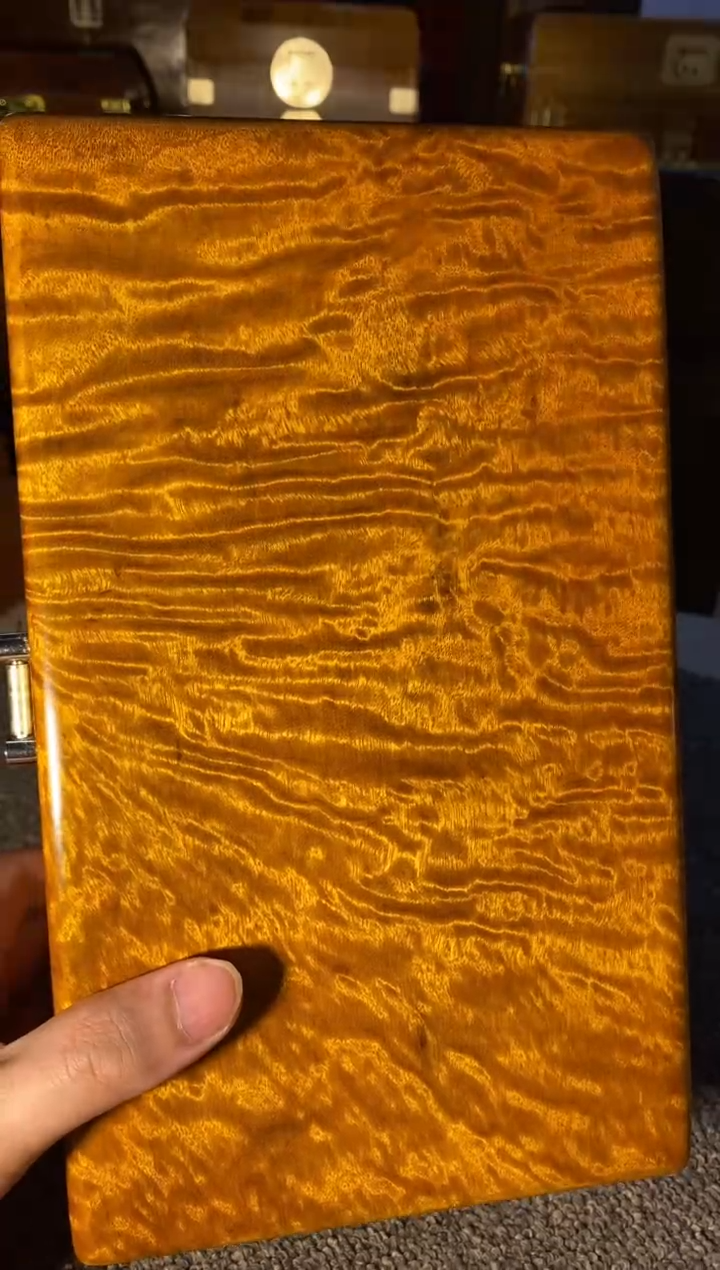 【闪购商品】金丝楠木艺金丝楠首饰盒F24