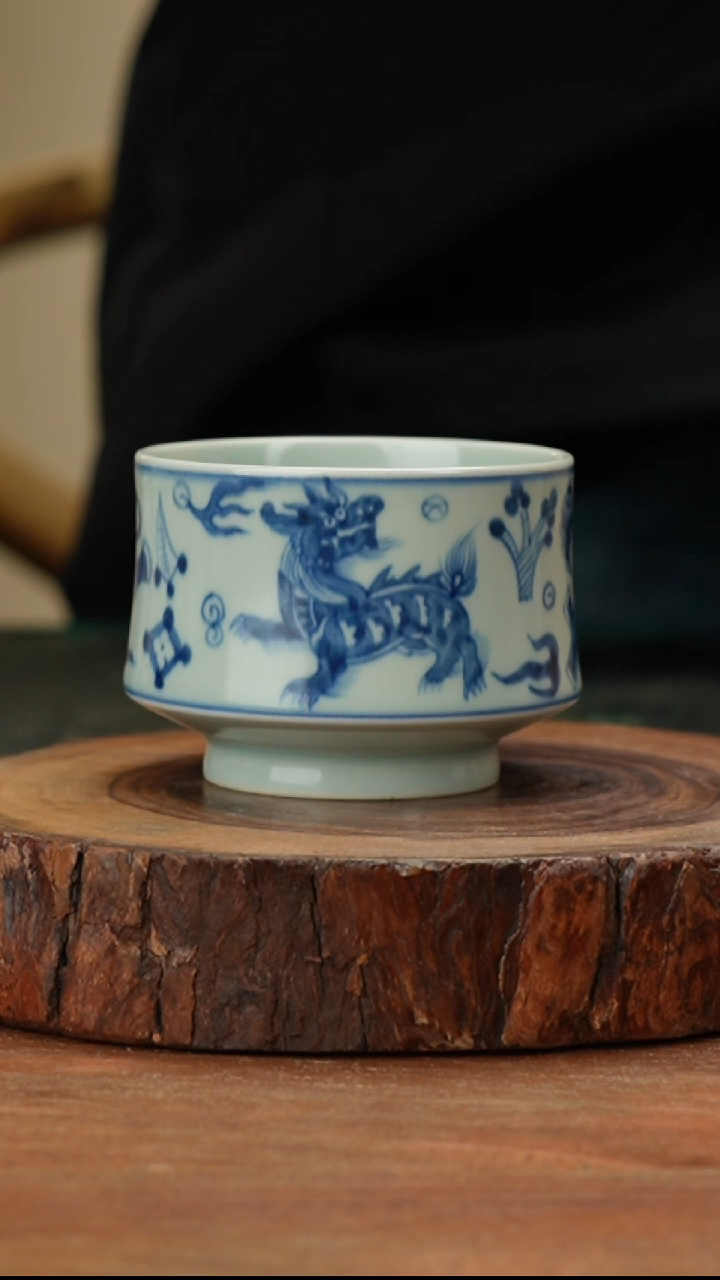 【闪购商品】（闪购链接）手工手绘瑞兽杯杯