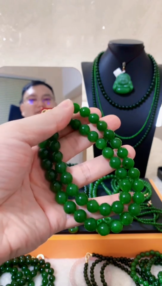 和田玉（碧玉）未镶嵌项链10