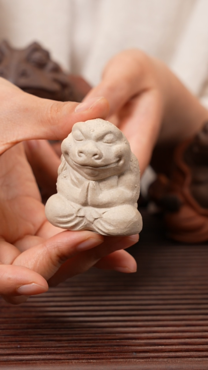 【闪购商品】紫砂茶宠打坐蟾仙