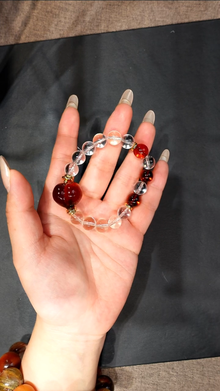 未镶嵌手链水晶白水晶多宝