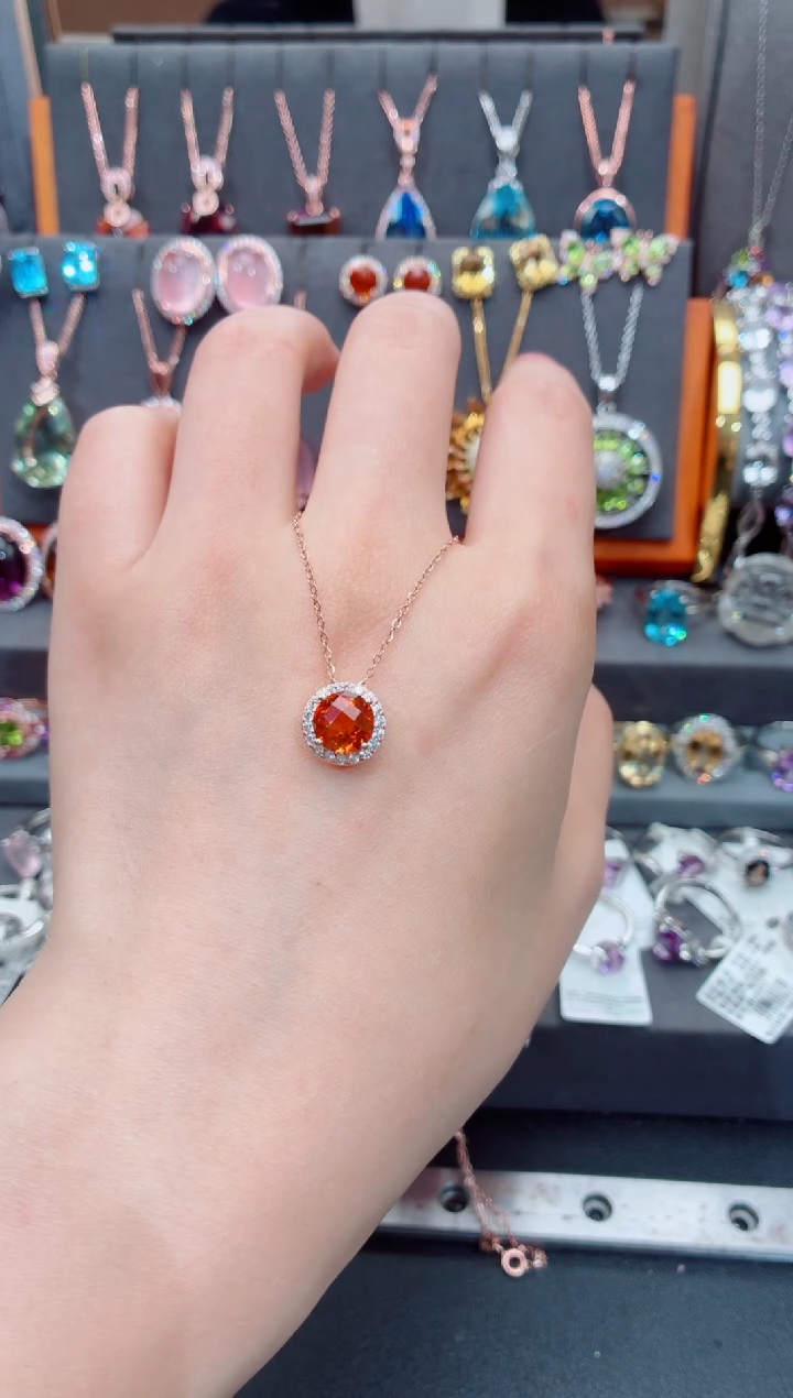 吊坠(赠链)银S925镶嵌水晶蛟*水晶戒指