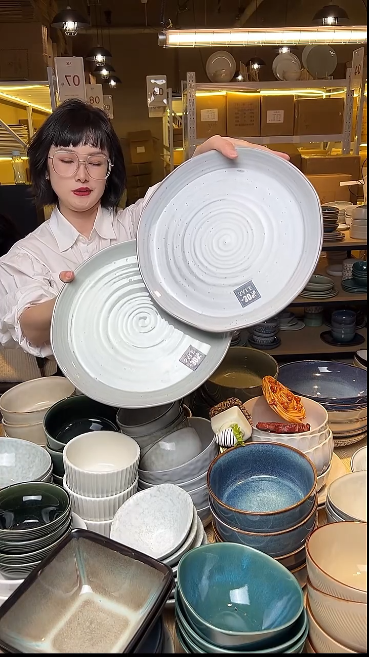 瓷151外贸尾货窑变釉下彩默认微瑕