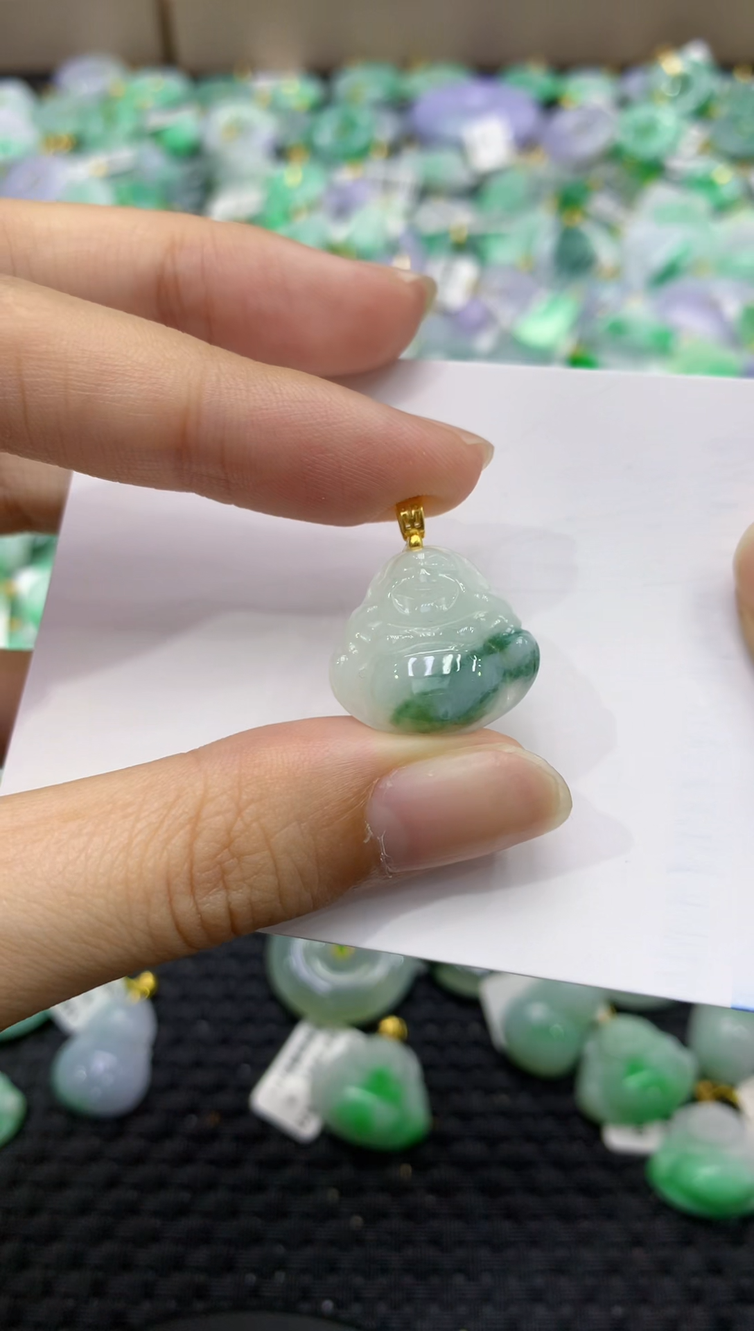 颈饰未镶嵌翡翠天然缅甸翡翠A货