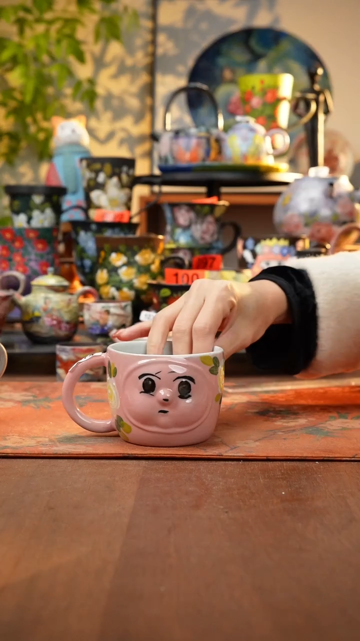 瓷片景德镇手工手绘574