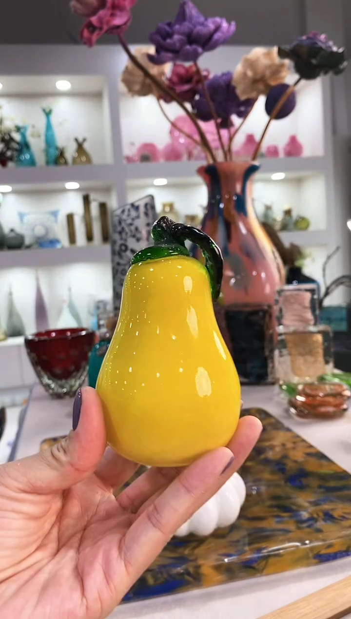 慕忆家手作琉璃花瓶瑕疵